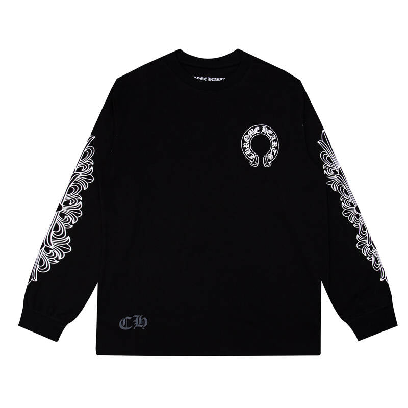 CHROME-HEARTS Men's Long-Sleeve T-shirt Sweatshirt K8005