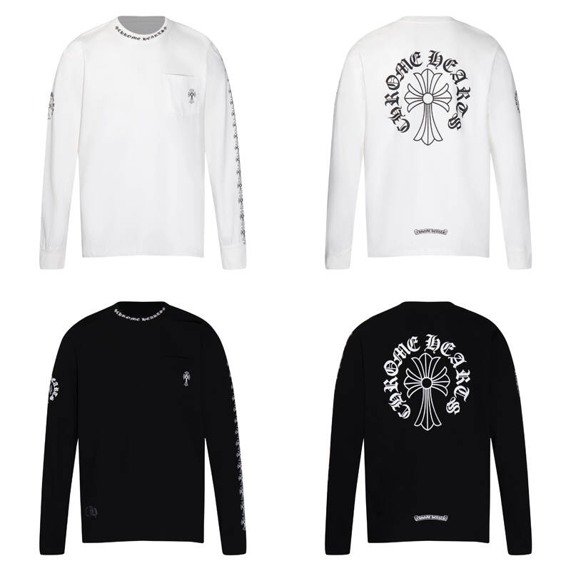 CHROME-HEARTS Men's Long-Sleeve T-shirt Sweatshirt K9010