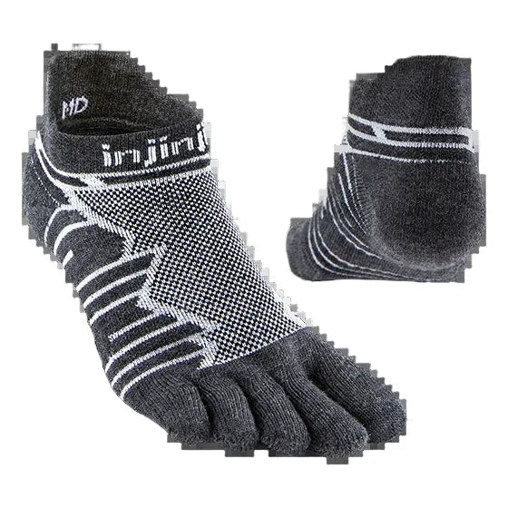 Injinji Ultra Run No-Show Wool in Slate