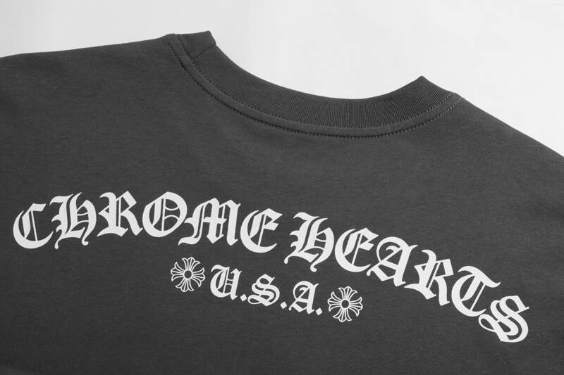 CHROME-HEARTS Men's Long-Sleeve T-shirt Sweatshirt K8005