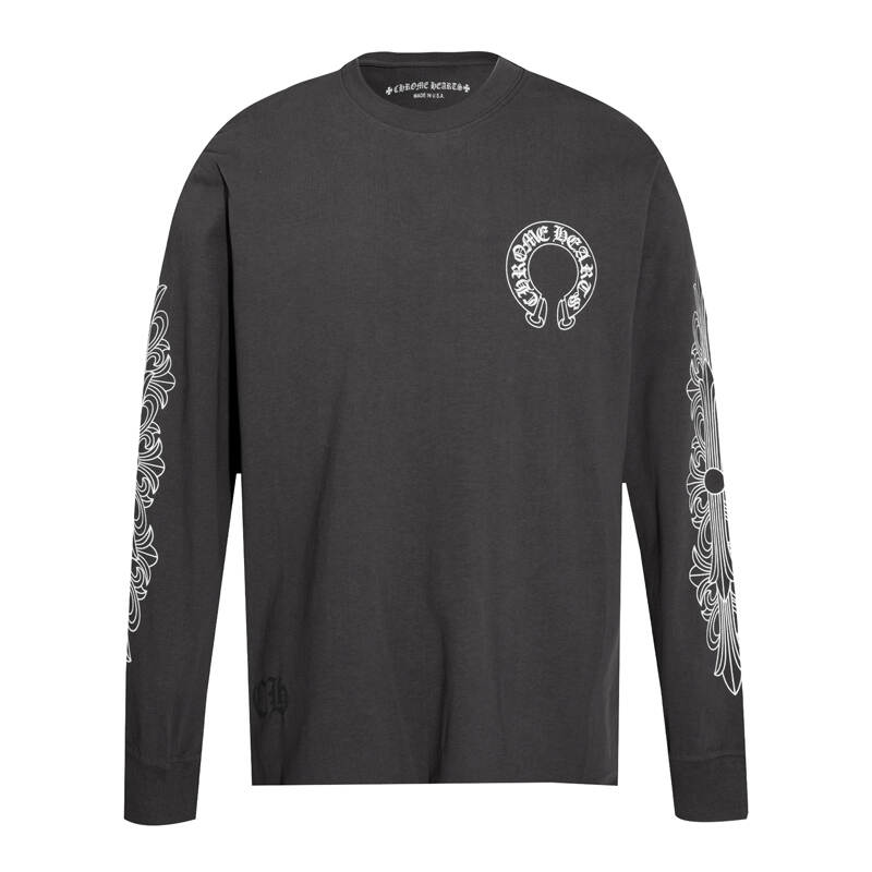 CHROME-HEARTS Men's Long-Sleeve T-shirt Sweatshirt K8005