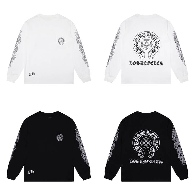 CHROME-HEARTS Men's Long-Sleeve T-shirt Sweatshirt K8008