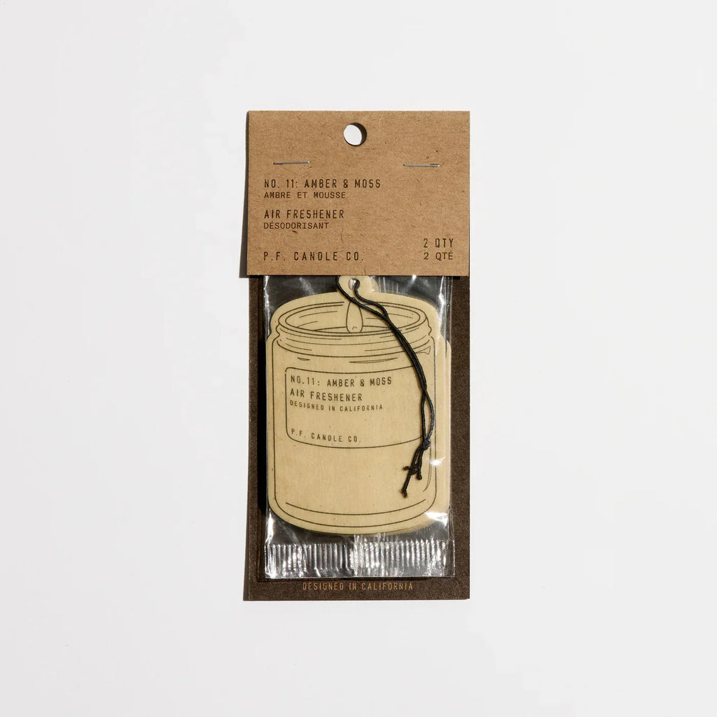 P. F. Candle Co. Amber & Moss– Air Freshener 2 pack