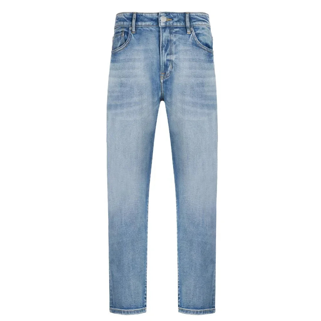 LIGHT WASH BLUE SELVEDGE DENIM