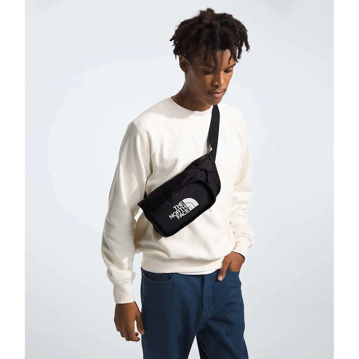 The North Face Explore Hip Pack in Black White