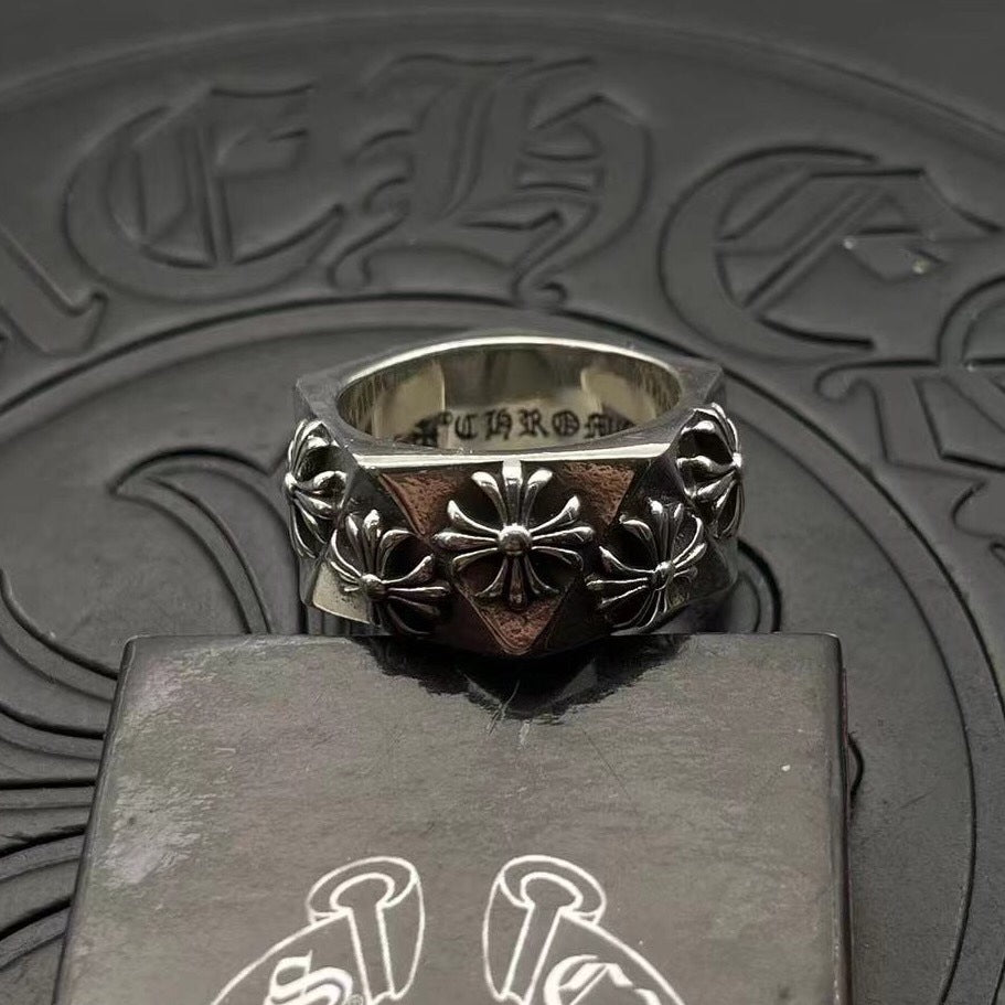 chrome hearts 925 silver retro ring