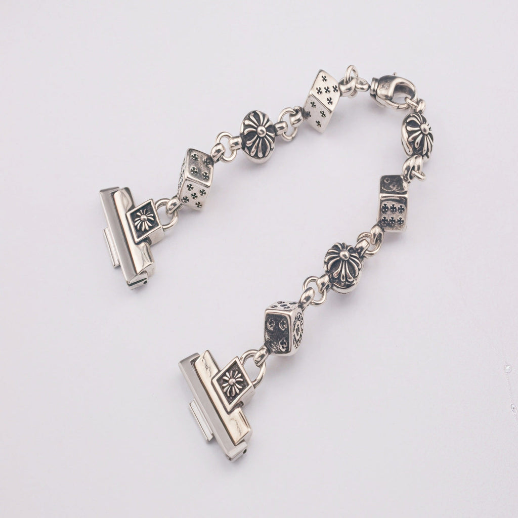 Chrome Hearts cross flower ball dice watch strap