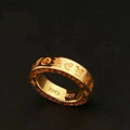 Chrome Hearts 22k gold-plated eternal heart forever true love ring