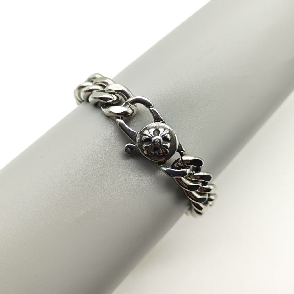 Chrome Hearts cross flower decorative clasp bracelet