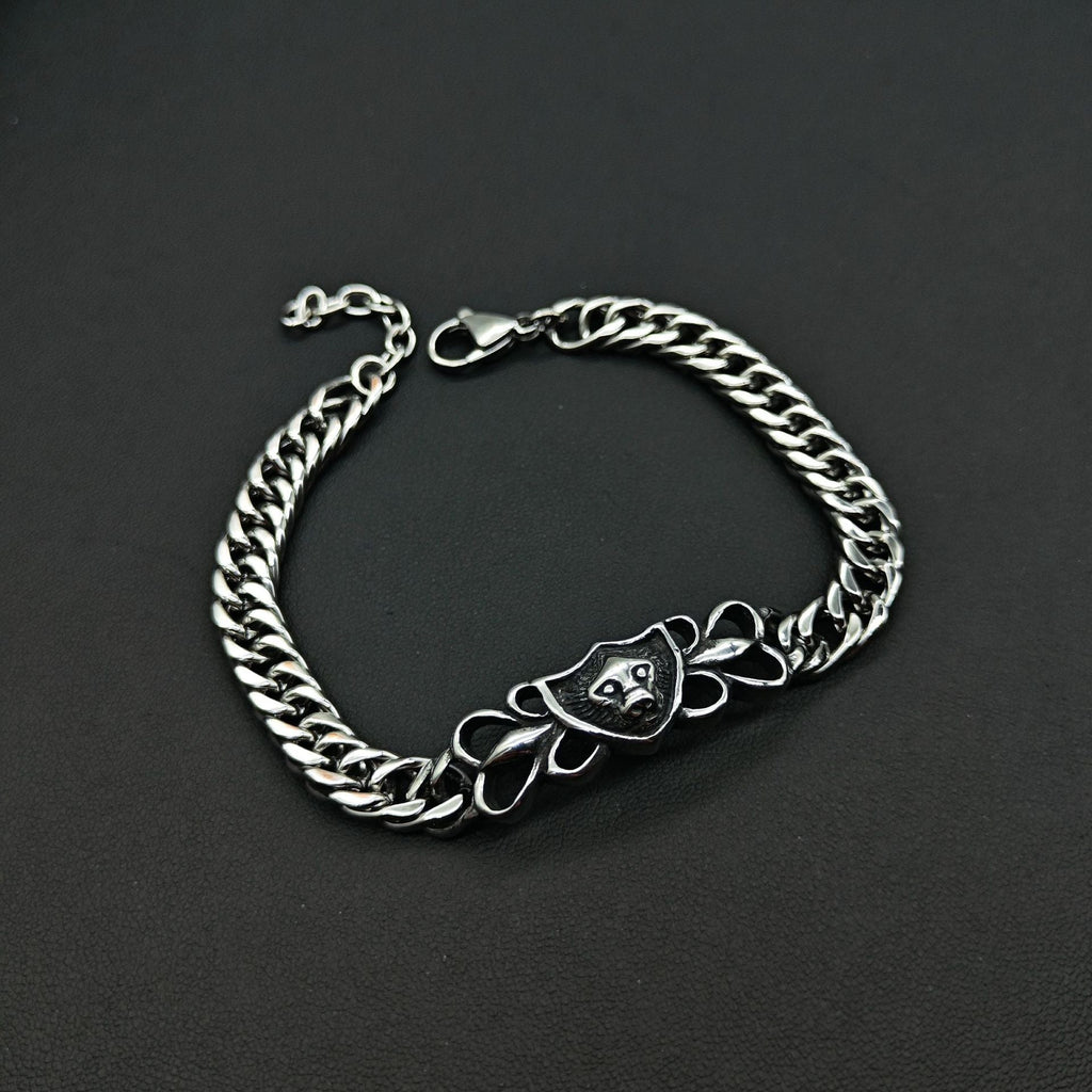 Chrome Hearts curved Cuban domineering retro bracelet