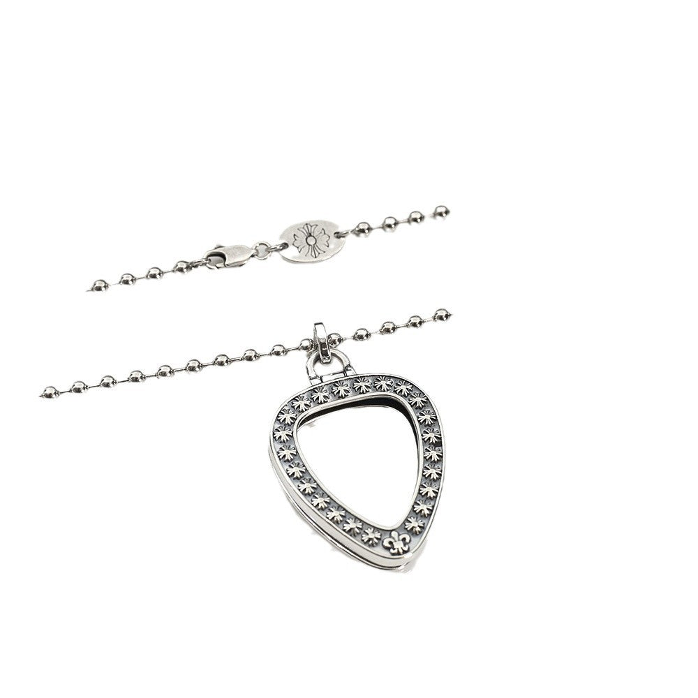 Chrome Hearts cross holy sword box pendant necklace