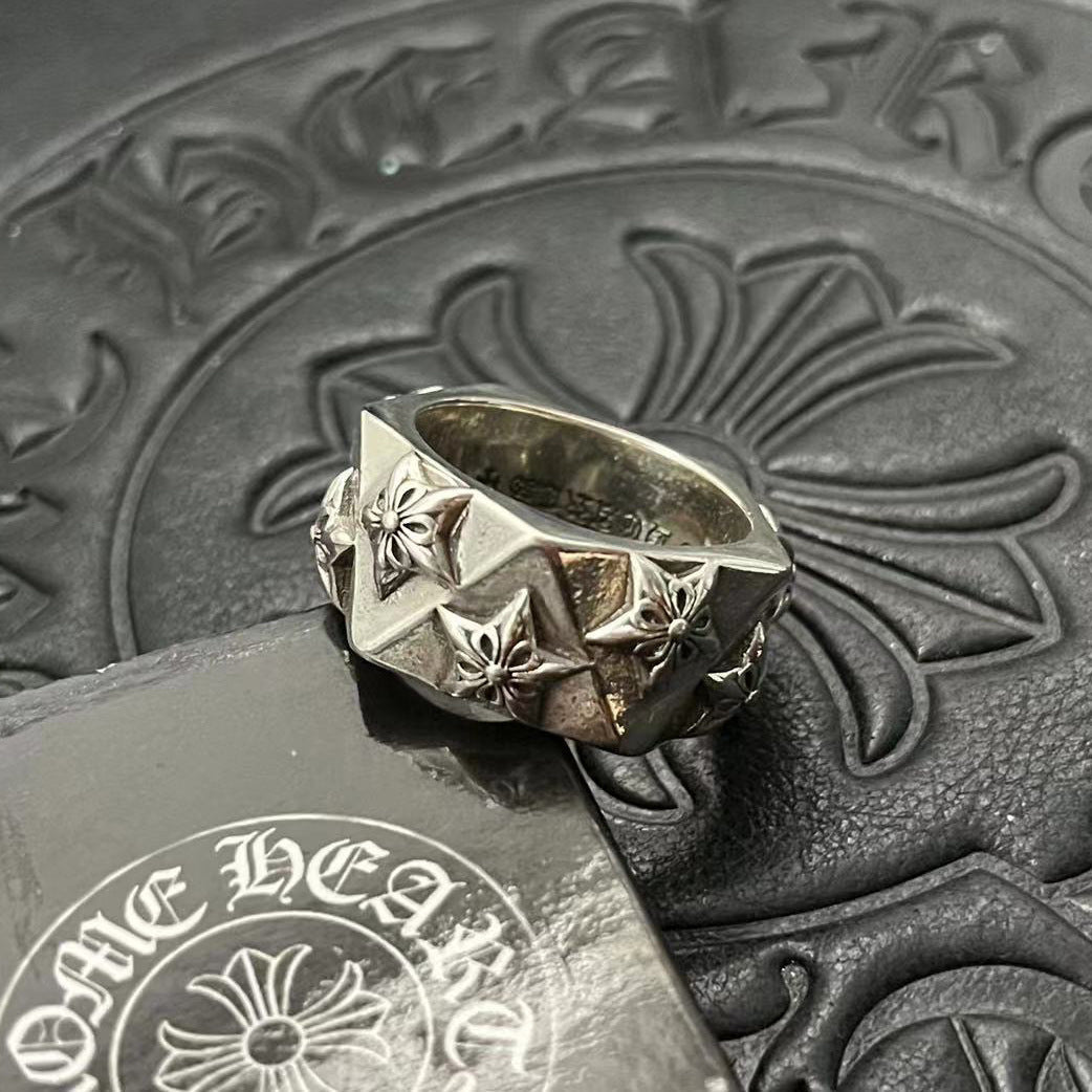 chrome hearts 925 silver retro ring