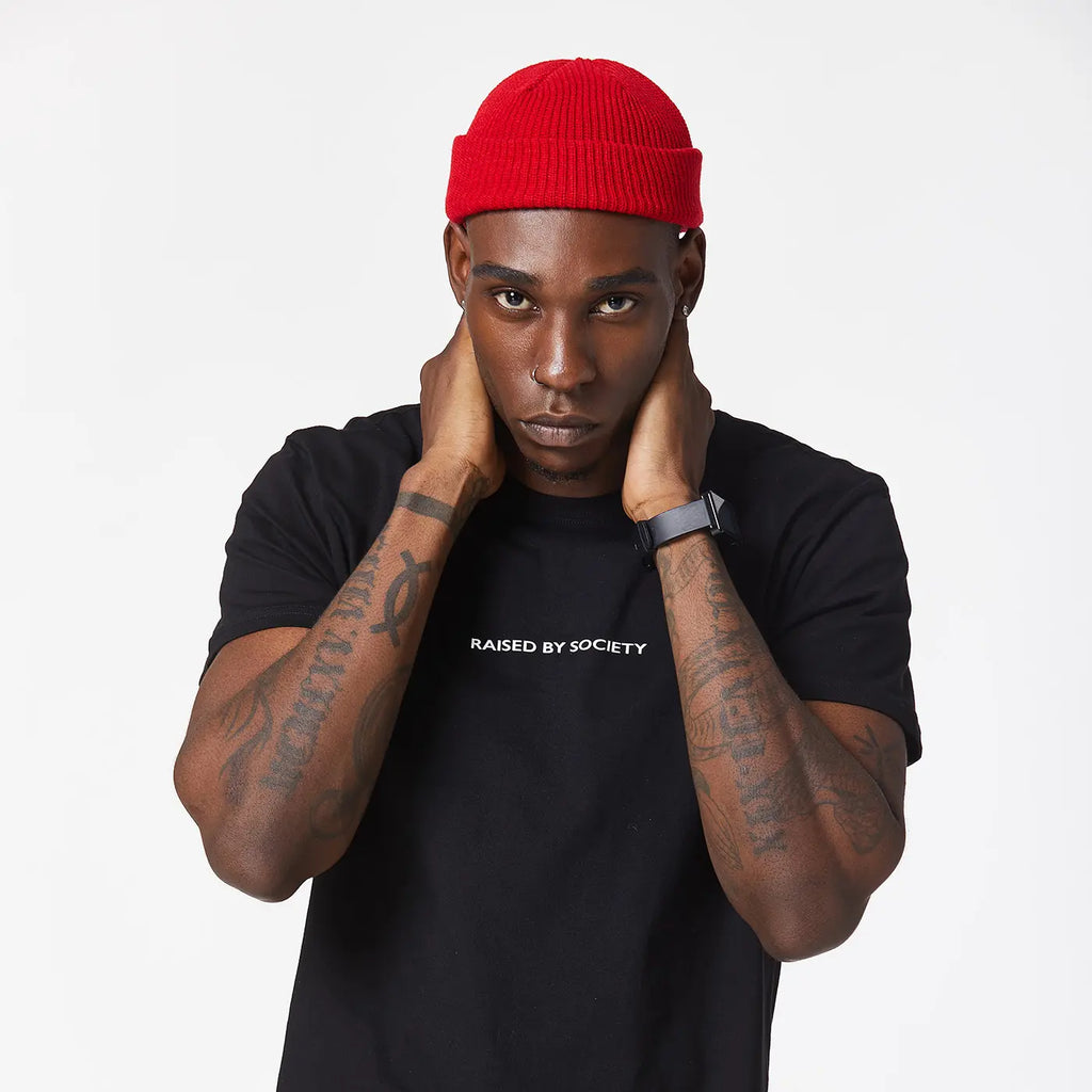 RED FISHERMAN BEANIE