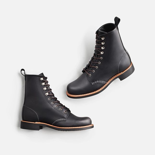 Red Wing Women's Silversmith Short Boot in Black Boundary Leather