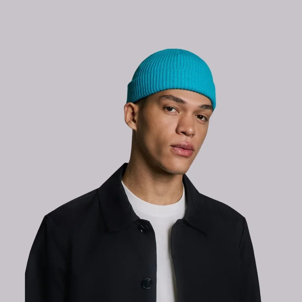 UNIVERSITY BLUE FISHERMAN BEANIE