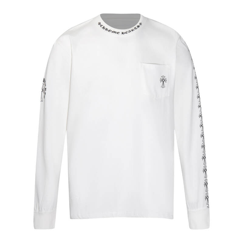 CHROME-HEARTS Men's Long-Sleeve T-shirt Sweatshirt K9010