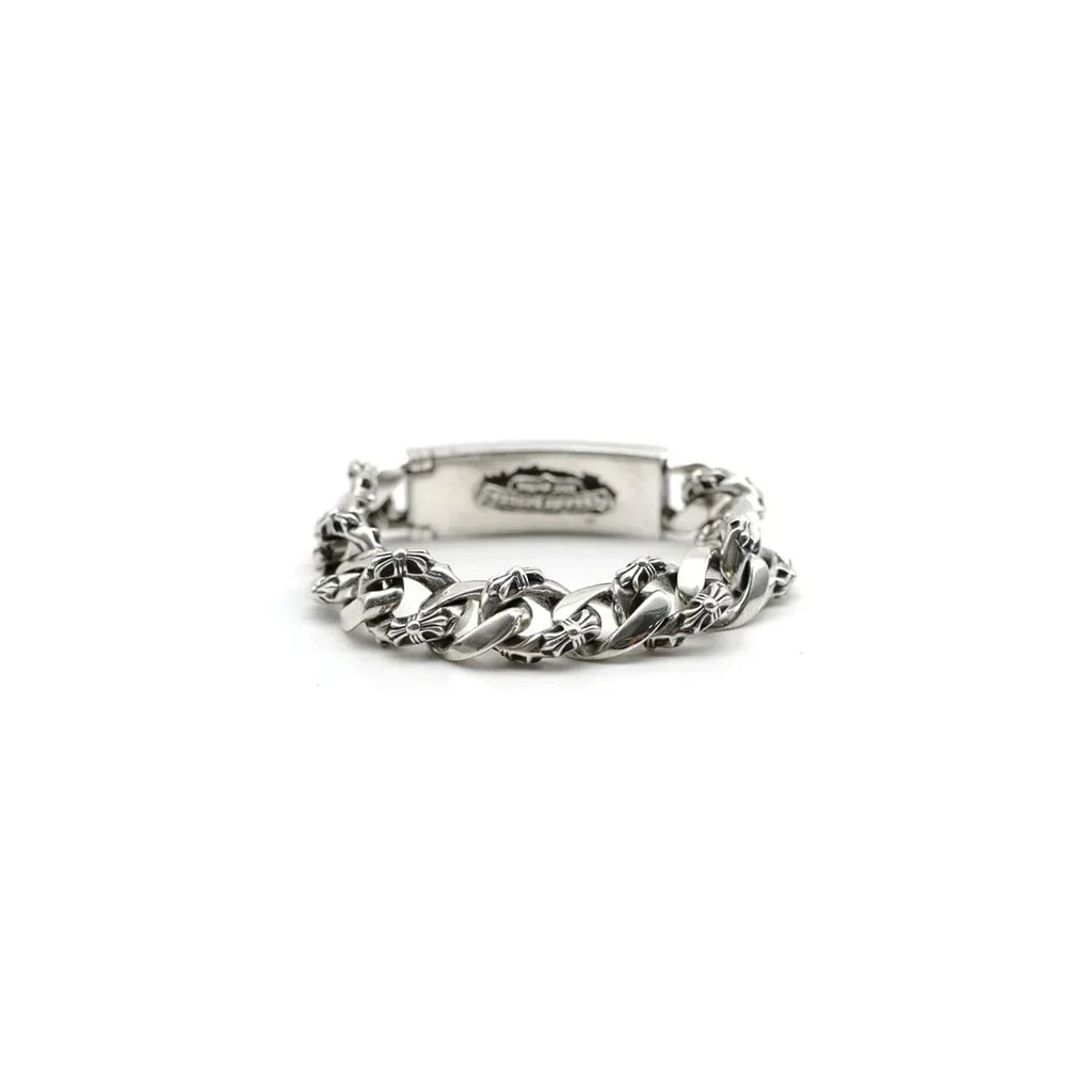 Chrome Hearts Dagger ID Fancy Link Clip Bracelet