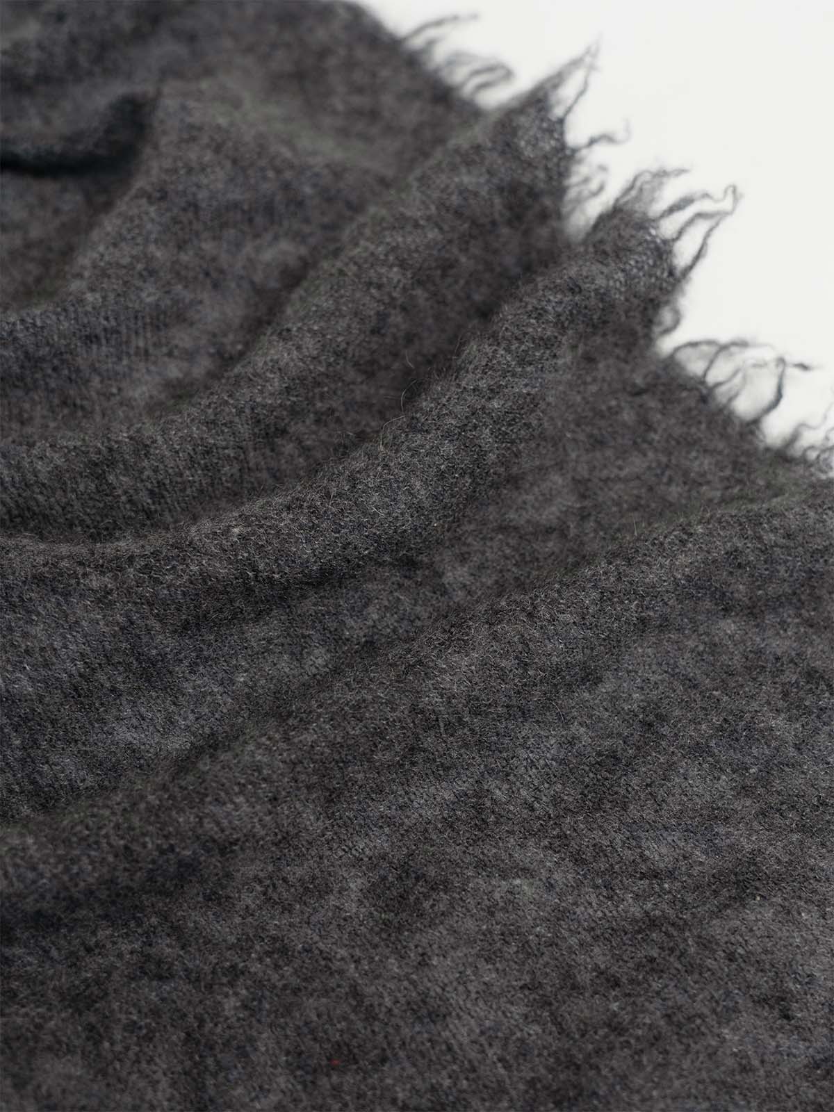 Gray CloudPuff Cashmere Scarf