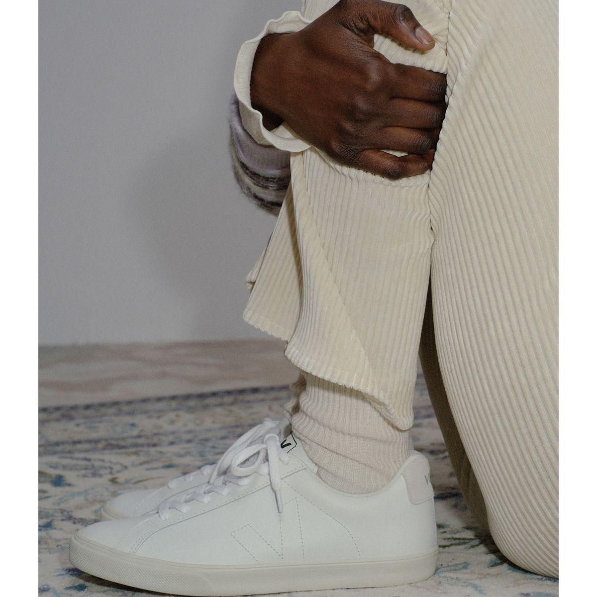Veja Women's Esplar Leather Sneaker in Extra White