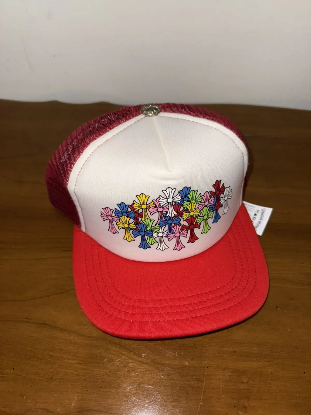 Chrome Hearts Multi Color Cemetery Cross Trucker Cap